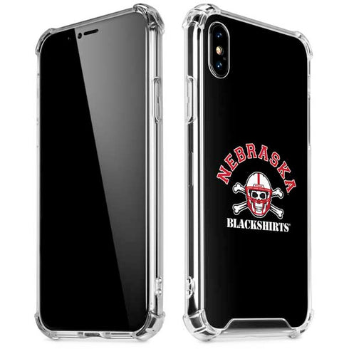 University of Nebraska Blackshirts iPhone XS Max Clear Case